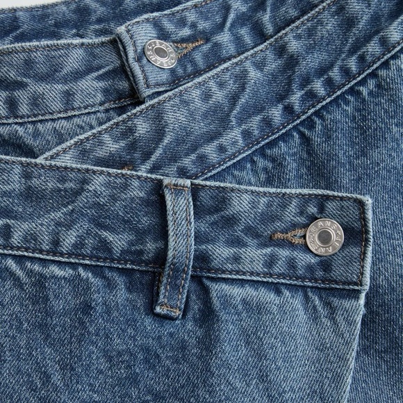 Commense Dark Blue Flare & Wide Leg Jeans - Picture 3 of 4